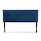 Baxton Studio Felix ModernNavy Blue Velvet Upholstered Headboard-King 198-12409-ZORO - alternate 2